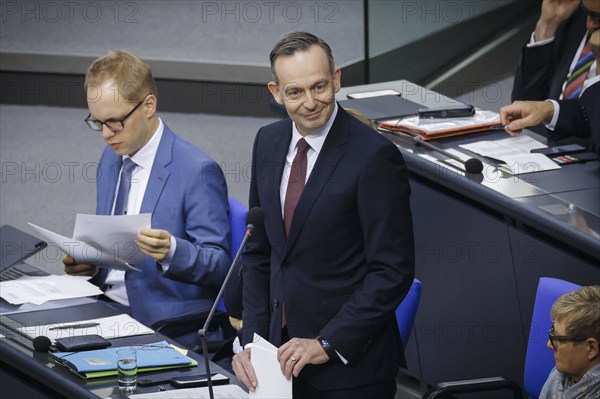 Volker Wissing (FDP), Federal Minister of Transport and Digital Affairs, interviewed by the Federal Government. Berlin, 10.04.2024
