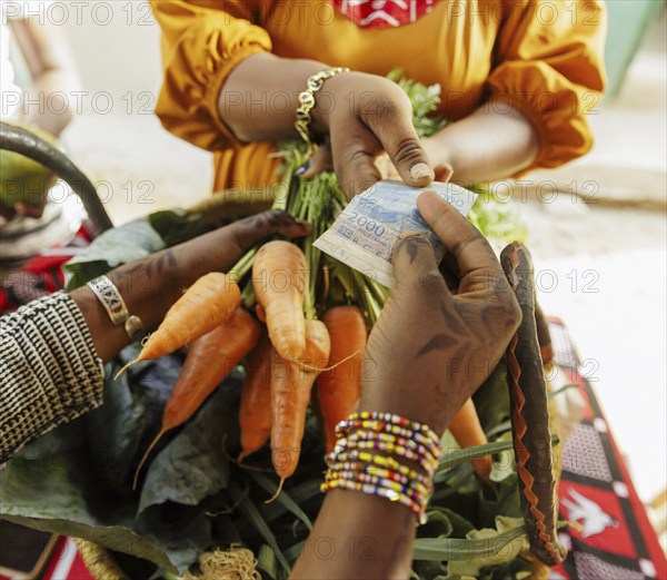 Sale of vegetables in Beo-Noree, 04.03.2024.photographed on behalf of the Federal Ministry for Economic Cooperation and Development