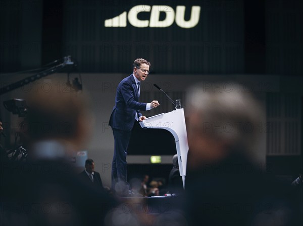 Carsten Linnemann, Deputy Chairman of the CDU, recorded at the CDU Germany 2024 party conference in Berlin, 6 May 2024