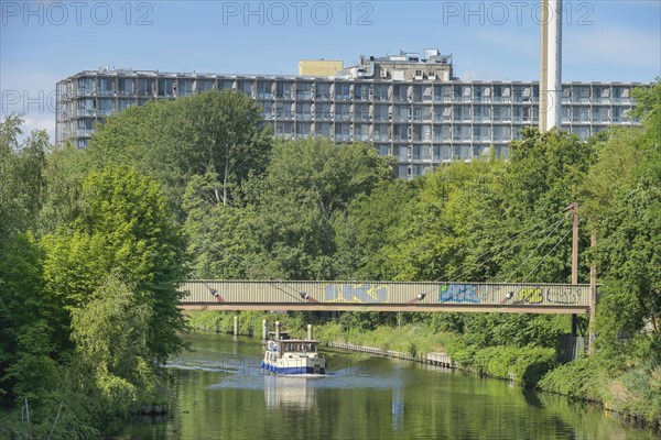 Teltow Canal, Benjamin Franklin Hospital, Lichterfelde, Steglitz-Zehlendorf, Berlin, Germany, Europe