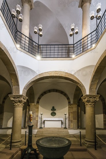 Interior view, Imperial Cathedral, Cathedral of St Mary and St Stephen, UNESCO World Heritage Site, Speyer, Rhineland-Palatinate, Germany, Europe