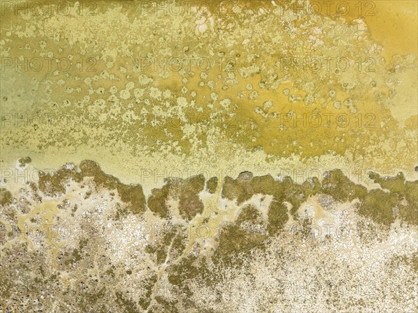Detail of salt marshes near Sanlúcar de Barrameda. Aerial view. Drone shot. Cádiz province, Andalusia, Spain, Europe