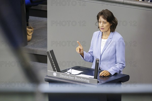Dr Astrid Mannes, CDU/CSU, Member of the Bundestag, speaks in the plenary session of the Bundestag. Berlin, 04.07.2024