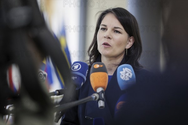Annalena Bärbock (Bündnis 90/Die Grünen), Federal Foreign Minister, photographed during the Foreign Affairs Council in Luxembourg, 22 April 2024. Photographed on behalf of the Federal Foreign Office