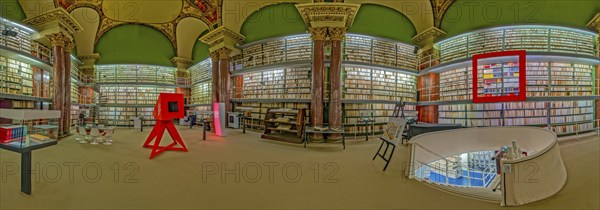 Herzog August Library Interior Panorama Wolfenbüttel Germany