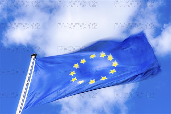 Waving flag of the European Union, EU flag