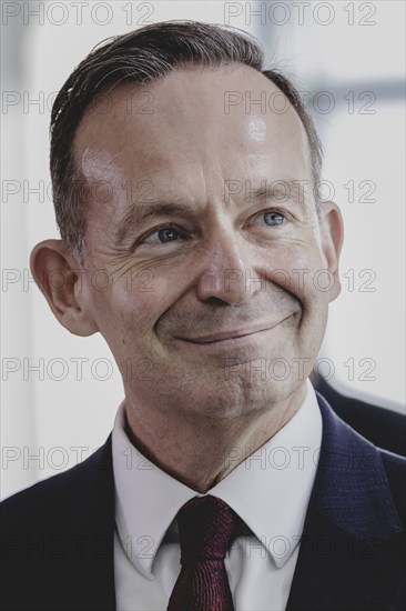 Volker Wissing (FDP), Federal Minister of Transport and Digital Affairs, recorded during the weekly cabinet meeting in Berlin, 21/08/2024