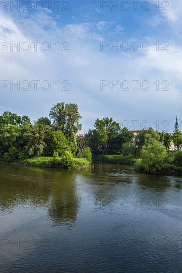 Oder landscape in Upper Silesian Brzeg, Powiat Brzeski, Opole Voivodeship, Poland, Europe