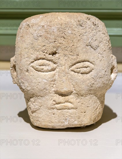 'Idolos' exhibition anthropomorphic figure, Palacio Canton palace anthropology museum, Merida, Yucatan State, Mexico, Central America