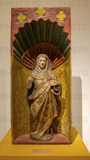 Spanish colonial exhibition from The Convent of San Miguel Arcangel, Palacio Canton Merida, Yucatan State, Mexico, Central America