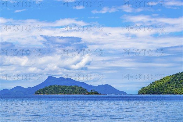 Amazing Mangrove beach and Pouso beach on the big tropical island Ilha Grande in Angra dos Reis Rio de Janeiro Brazil