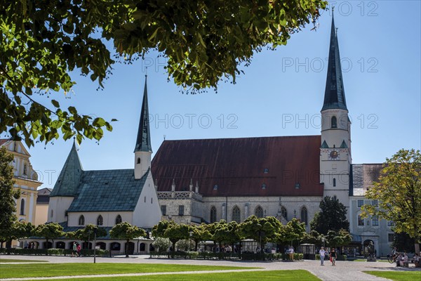 Small main Church of the Pilgrimage Site in Altoetting in Bavaria, Germany, Europe