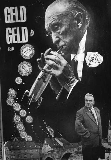 DEU, Germany, Dortmund: Personalities from politics, business and culture from the 1950s Dortmund. Photomontage by Joan Hartfield (GB) ca. 1957, Europe
