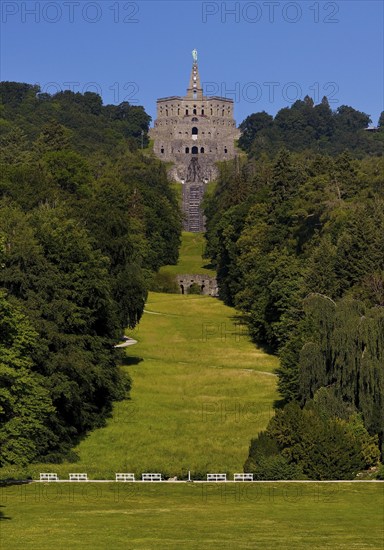 Bergpark Wilhelmshöhe with the Hercules Building, UNESCO World Heritage Site, Kassel, Hesse, Germany, Europe
