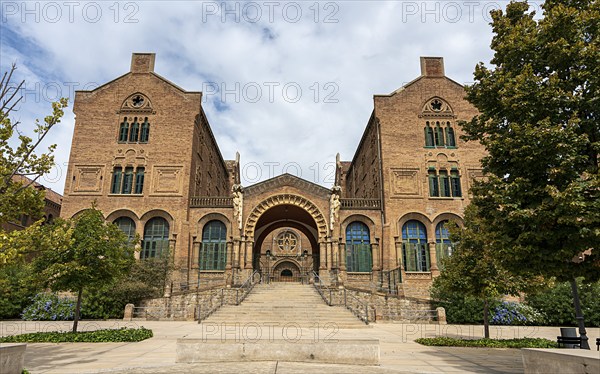 Historic hospital complex of the Hospital de la Santa Creu i Sant Pau, Barcelona, Catalonia, Spain, Europe
