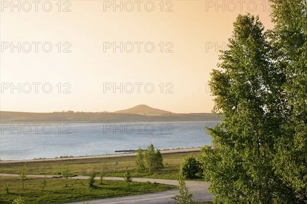 Lake Berzdorf is a former open-cast mine and is currently being flooded