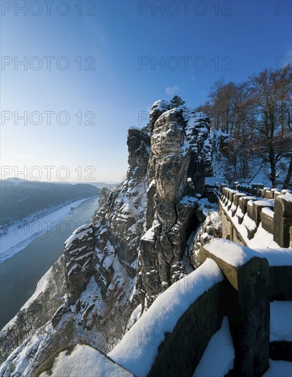 Winter on the Bastei in Rathen