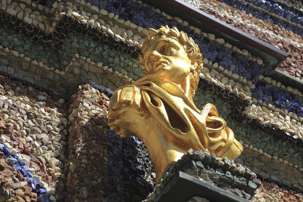 Detail on the Temple of the Sun in the Hermitage in Bayreuth, Upper Franconia, Bavaria, Germany, Europe
