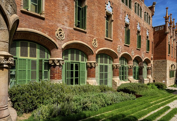 Historic hospital complex of the Hospital de la Santa Creu i Sant Pau, Barcelona, Catalonia, Spain, Europe