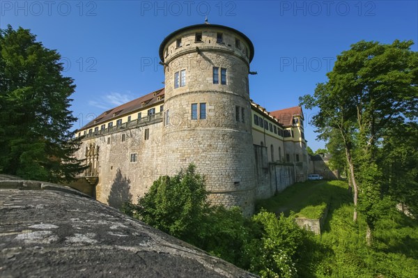 Hohentübingen Palace, Museum of the University of Tübingen MUT, higher education institution, historical building, place of learning, Renaissance complex built in the 16th century, Eberhard Karls University of Tübingen, wall, tower, Tübingen, Baden-Württemberg, Germany, Europe
