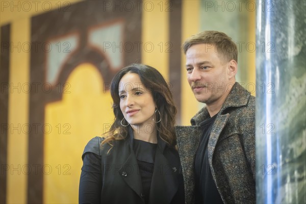 Stephanie Stumph and Tom Wlaschiha - Press event for the moderation of the SemperOperaball 2024, Dresden, Saxony, Germany, Europe