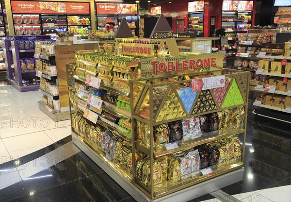 Duty Free shopping at Adolfo Suárez Madrid–Barajas airport, Madrid, Spain, Europe