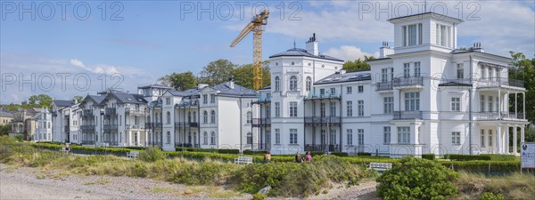 Exclusive hotels and holiday flats on the beach in Heiligendamm, Mecklenburg-Vorpommern, Germany, Europe