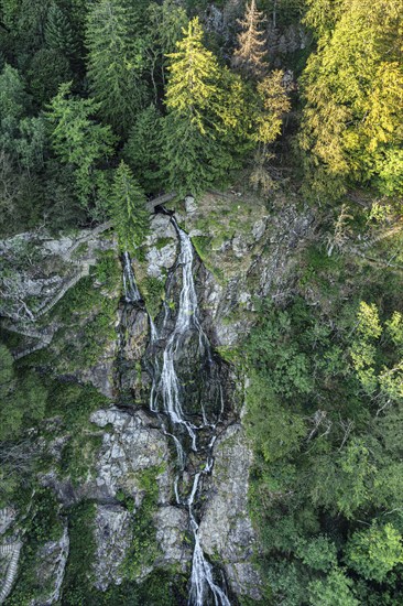 Hangloch waterfall near Todtnau, Black Forest, Baden-Württemberg, Germany, Todtnau, Baden-Württemberg, Germany, Europe