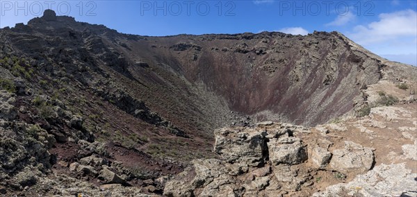 La Corona volcanic crater, Lanzarote, Ye, Canary Islands, Spain, Europe
