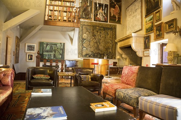 Interior of Palacio Chaves Hotel, historic medieval town of Trujillo, Caceres province, Extremadura, Spain, Europe