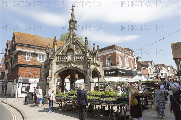 Market cross known as Poultry Cross, Salisbury, Wiltshire, England, UK