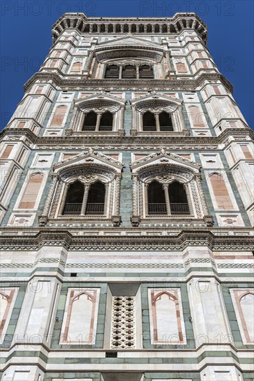 Campanile of the Cathedral of Santa Maria del Fiore, Duomo, building, architecture, history, culture, architecture, art, tourism, city trip, Florence, Tuscany, Italy, Europe