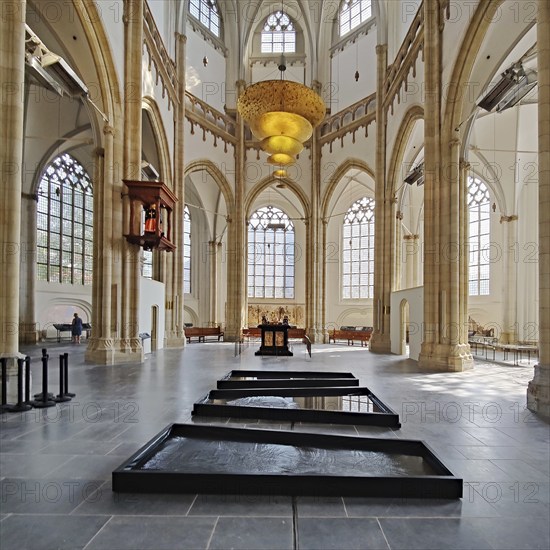Eusebiuskerk or Grote Kerk, main church of Arnhem, interior view, Province of Gelderland, Netherlands