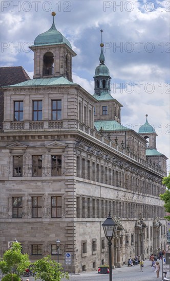 Historic Old Town Hall, called Wolff'scher Bau, built between 1571 and 1620, Nuremberg, Middle Franconia, Bavaria, Germany, Europe