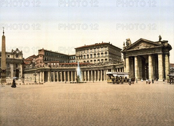 The First Vatican Council, Rome, Italy, Historic, digitally restored reproduction from a 19th century original, Record date not stated, The Vatican I, Rome, Italy, Historic, digitally restored reproduction from a 19th century original, Record date not stated, Europe