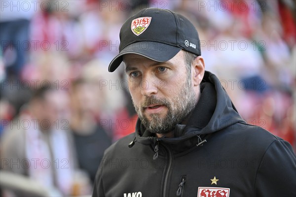 Coach Sebastian Hoeneß VfB Stuttgart Portrait, MHPArena, MHP Arena Stuttgart, Baden-Württemberg, Germany, Europe