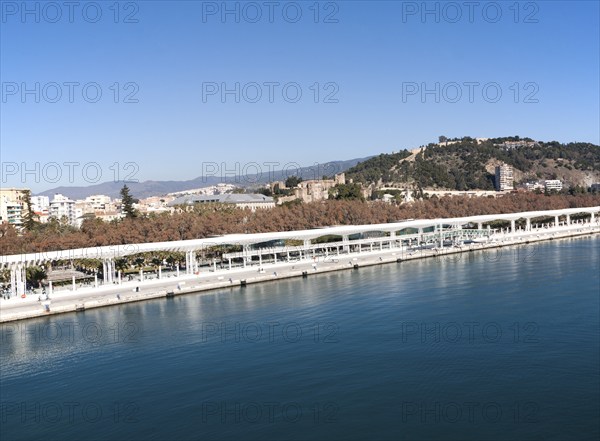 Palmeral de las Sorpresas, Muelle 2 cruise ship terminal port of Malaga, Spain, Europe