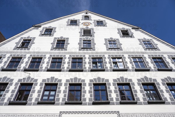 Historic townhouse in the Kronengasse and old town centre of Ulm, Baden-Württemberg, Germany, Europe