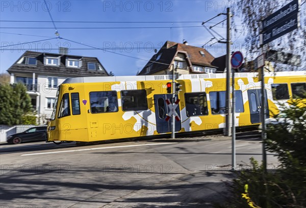 Cog railway of the Stuttgarter Straßenbahnen AG SSB. The railway is popularly known as the Zacke and is a landmark of the city of Stuttgart, Baden-Württemberg, Germany, Europe