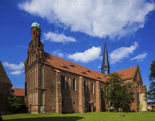 Mühlberg Elbe is a town on the river Elbe in the district of Elbe Elster in southern Brandenburg. Marienstern Monastery, Mühlberg, Brandenburg, Germany, Europe