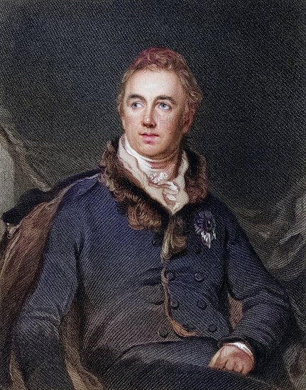 Robert Saunders Dundas 2nd Viscount Melville 1771 to 1851 First Lord of the Admiralty, Historical, digitally restored reproduction from a 19th century original, Record date not stated