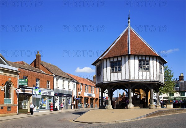 The historic Market Cross building in the town of Wymondham, Norfolk, England, United Kingdom, Europe