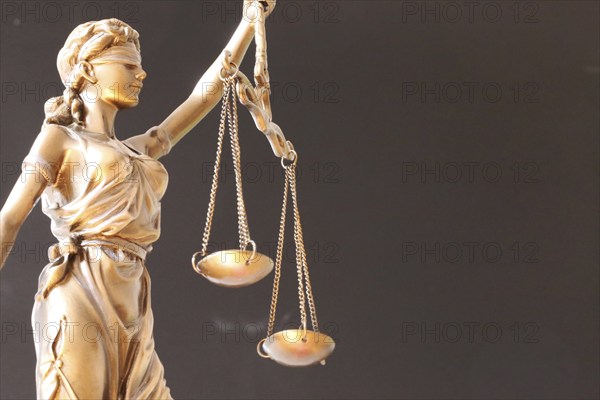 Close-up of a Justitia as a symbol of law, justice, etc