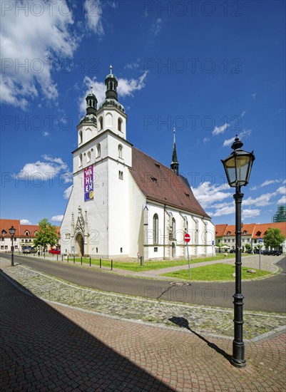 St Laurentius, late Gothic hall church, Protestant town church, Pegau, district of Leipzig, Saxony, Germany, Europe