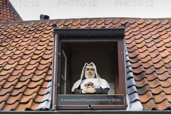 The Beguinage, Benelux, city, city trip, garden, religious, religion, West Flanders, Flanders, Middle Ages, UNESCO, textile industry, row of houses, nun, doll, tourism, travel, history, culture, idyllic, convent, nuns, woman, convent courtyard, Christianity, Bruges, Belgium, Europe
