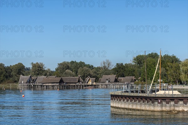 Unteruhldingen, Lake Constance, reconstruction, Stone Age, Lake Constance Museum, Baden-Württemberg, Germany, Europe