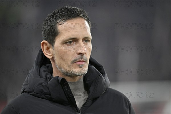 Coach Dino Toppmöller, portrait, thoughtful, Eintracht Frankfurt SGE MHPArena, MHP Arena Stuttgart, Baden-Württemberg, Germany, Europe