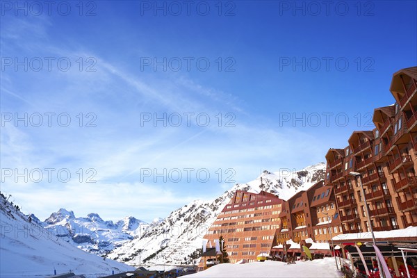 Astun ski area in Huesca on Pyrenees at Spain