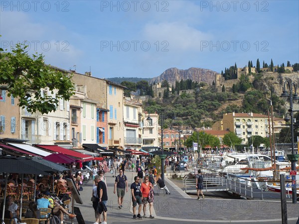 The beautiful village of Cassis, France, is a famous tourist attraction, with colourful historic facades situated at the old harbour, Europe