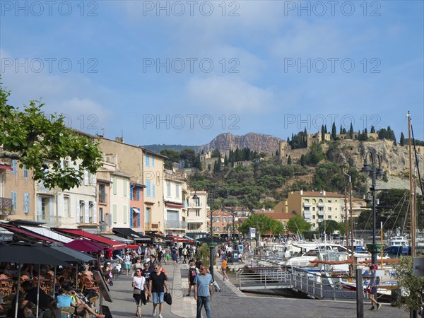 The beautiful village of Cassis, France, is a famous tourist attraction, with colourful historic facades situated at the old harbour, Europe